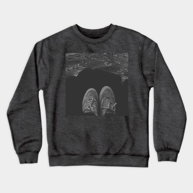 Shoes on Sea Crewneck Sweatshirt by degraciado